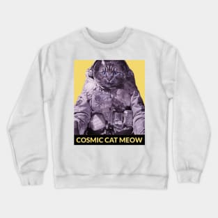 Cosmic Cat Meow Crewneck Sweatshirt